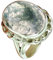 Natural Moss Agate Gemstone Oval Ring, Solid 925 Sterling Silver Handmade Jewelry for Women, Solitaire Ring, Beautiful Gifts for Girlfriend Mom Wife Size 7.5