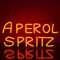 Looklight Aperol Spritz Insegna al neon Aperol Neon Bar Sign Lettera Luce al neon Insegne a LED rosse Insegne al neon per cocktail per camera da letto Casa Bar Club Party Ristorante