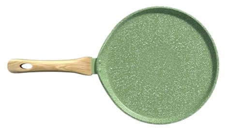 Generic Nonstick Crepe Pan Pancake Round Griddle Portable Multipurpose Pancake Griddle Flat Skillet Dosa Pan for Pancakes Cooktop BBQ, Green Universal