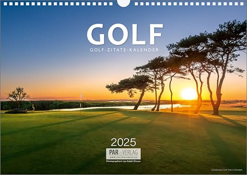 Golf-Kalender-Zitate 2025 - DIN A3 (42 cm x 29,7 cm)