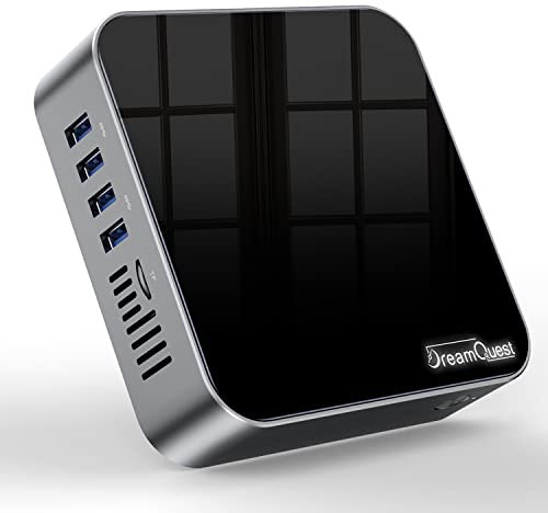 DreamQuest Mini PC Windows 11 Pro Preinstalled,Intel New 2025 Gen N150 (bis zu 3.6 GHz)16 GB DDR4 512GB M.2 SSD Micro Desktop Computer mit 4K HDMI Port,2X LAN/WiFi 5/BT5/USB3.2 X4 für Business Office