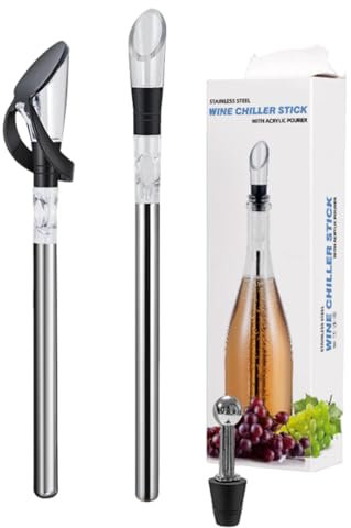 Juego de enfriador de bebidas portátil, enfriador de botellas de acero inoxidable, enfriador de cerveza, accesorio de degustación reutilizable, suministros de bebidas resistentes al desgaste para