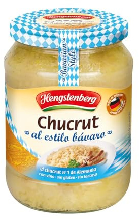 HENGSTENBERG Sauerkraut mit Wein nach bayerischer Art, Glas 650 g. 2er-Pack