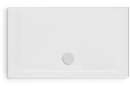 Ceramica Dolomite Piatto doccia rettangolare in ceramica modello squash, ultrasottile h. 4 cm, antiscivolo, 70 x 120 cm