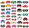 38 Pezzi Maschere di Superhel, Maschere Cosplay Superhel, Maschera per Bambini, Maschera di Feltro, Articoli per Feste, Ragazzi e Ragazze Festa di Compleanno, Carnevale, Halloween, Festa Cosplay