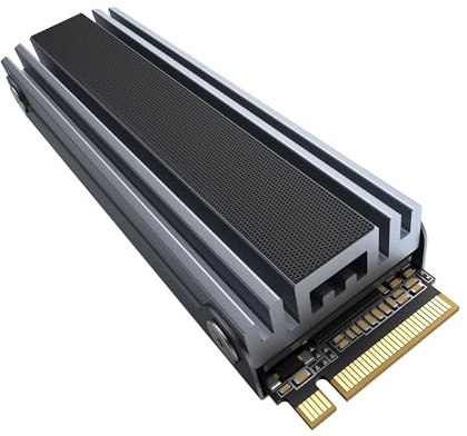 Yottamaster YSC 1To M.2 NVMe SSD - PCIe 4.0×4 Jusqu'à 7450Mo/s 3D TLC NAND, 600ToW, Conçu pour PC Gaming, Compatible avec PS5, PC et Ordinateurs Portables