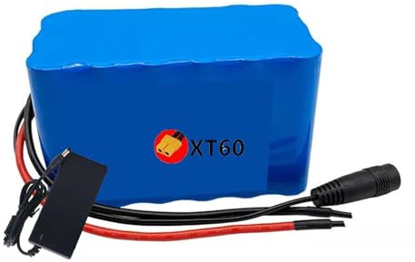 24V 30Ah Lithium-Ionen-Akku (7S3P) für E-Bike/E-Scooter/Motorrad, Hochleistungs-Akkupack mit 29.4V 2A Sicherheitsladegerät XT60/T Stecker XT60 Plug,24V 30Ah
