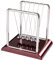 WHAMVOX Bola De Newton Base Roja Adorno Decorativo para Escritorio y Hogar Demostración De Física Mediano Original para Amantes