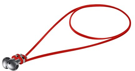 kwmobile Strap for Samsung Galaxy Buds 3 / Soundcore P20i / Wave Beam/Fun Air Pro 4 Earbud Neck Strap – Magnetic Silicone Ear Bud Holder - Anti-Loss Neck Band for Wireless Earbuds - Red