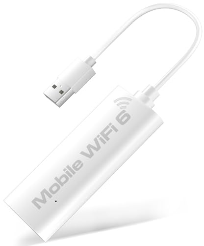 Hikity Mobiler WLAN Router 4G Hotspot WiFi 6 für Auto Reisen | Pocket WiFi, USB-Anschluss, kompatibel mit weltweiten Netzbetreibern, für Geschäftsreisen.