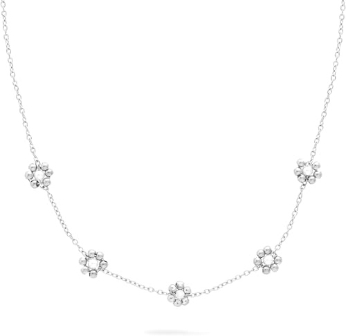 s.Oliver Damen Schmuck – Halsketten, Armbänder & Fußketten mit Blumenanhängern in verschiedenen Farben