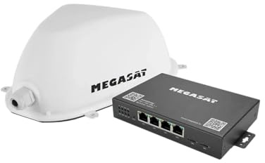 Megasat Camper Connected 5G eSIM Router mit Dual-SIM, WiFi 6, GPS, Dachantenne, für Wohnmobile