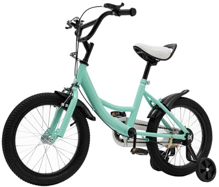 AOAPUMM 16 Zoll Kinderfahrrad Fahrräder Bicycle Kinderrad, ab 4-8 Jahre Kinder fahrräder Rad für Jungen Mädchen Schnelle Montage Bequeme Sehr Leichte (Grün)