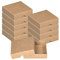 Faltschachtel, quadratisch 105 x 105 mm, Füllhöhe 25 mm, mit Deckel, Kraftpapier, Kraftkarton, Geschenkschachtel, Fotoschachteln - 10er Pack