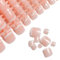 LIARTY 280pcs Artificial Natural French Short False Toe Nails Acrylic Feet Nail Tips Full Cover Fake Toe Nails(12 Different Size)