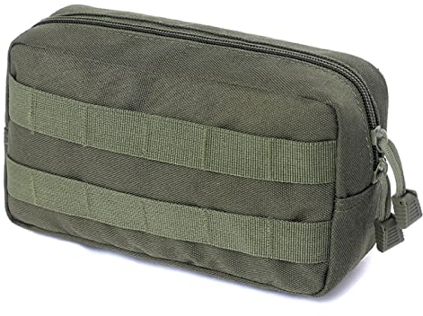 TRIWONDER Taktische Hüfttaschen, Molle Klein Tasche, Wasserdicht Gürteltasche Beutel für Camping Wandern Jagd (Grün)