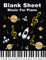 Blank Sheet Music For Piano: Space Music Notebook Kids: Wide Staff, perfect size for learning (8.5x11) / 3 Staves Per Page / 100 pages