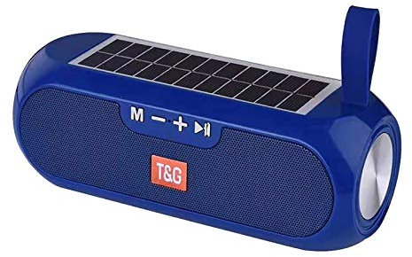 ELLENNE Enceinte Bluetooth avec charge solaire 10 W haut parleur WIFI TG182 (bleu)
