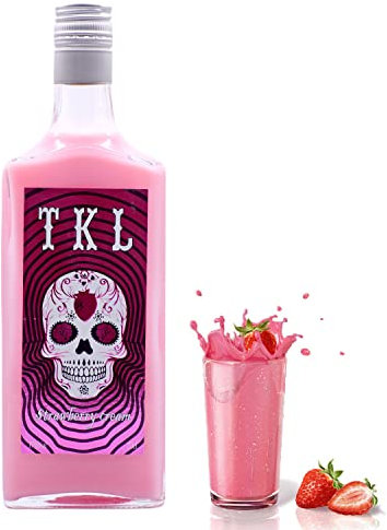 Destileria Acha - Licor TKL Crema De Fresa - Botella de 700 ml