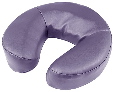 Kalolary Massage Face Cradle Cushion for Massage Tables, Universal Crescent Headrest Face Rest Neck Head Cushion Pillow for Massage Chairs Spa bed(Purple)