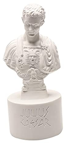 Perfeclan Caesar Stifthalter Statue Organizer Bleistiftbox Stifthalter Stiftbecher Stift Cup für Home Office Room Desktop Decor Supplies Geschenk(Weiß)