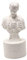 Perfeclan Caesar Stifthalter Statue Organizer Bleistiftbox Stifthalter Stiftbecher Stift Cup für Home Office Room Desktop Decor Supplies Geschenk(Weiß)