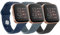 AK 3 Pezzi Cinturini Compatibile per Fitbit Versa 2/ Fitbit Versa/Fitbit Versa Lite, Cinturino Sport in Morbido Silicone Compatibile con Fitbit Versa 2/ Versa Lite