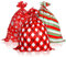 CCINEE 3 Stück große Weihnachtsgeschenktüten, übergroße Weihnachtstaschen, 111.8x91.4 cm, große Geschenke, Geschenktüten, Säcke mit Anhänger, Geschenkverpackungen, Partyzubehör