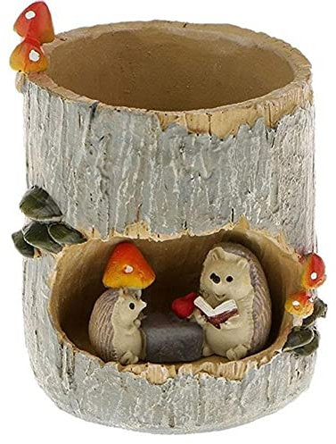 Wudaizhi Hérisson Mignon Pot De Fleurs Vintage Décor À La Maison Décor Fleur Pot Grenouille Plante Bonsai Plante Lit Anniversaire Cadeau d'anniversaire