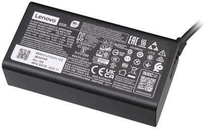 Lenovo SA10R16902 Original USB-C Chargeur 65 Watts Angulaire pour ThinkPad E490s (20NG), T470 (20HD/20HE), P53s (20N6/20N7), L490 (20Q5/20Q6), Yoga S940-14IWL (81Q7)