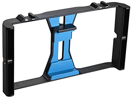 Andoer Smartphone Video Rig Phone Montaje de película Film Making Grabación Vlogging Rig Hand Grip Bracket Holder Stabilizer para X 8 7s 6 Plus para Honor