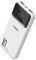 Odetrik Externer Akku 10000mAh Powerbank 22.5W PD Schnellladung QC 3.0 mit LCD Display Kompatibel mit Smart Phone Tablet (Weiß)