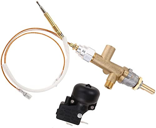 Greendhat Austauschbare Teile - Heizungsteile Propangas-Terrassenheizer-Reparatursatz for Thermoelement-Sensor & Dump-Schalter-Steuerung Hauptsteuerventil mit Pilotanschluss-Kit