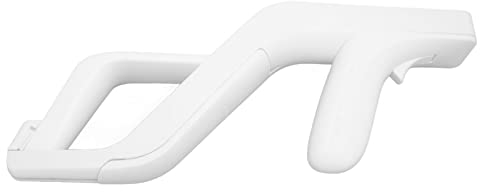Jopwkuin Light Gun, Schutz Stabiles ABS Leicht zu entfernen Kratzfest Weiß Gamepad Light Gun Reduziert Ermüdung für Wii Gamepad(Weiß)