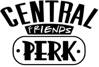 Friends TV Show Vinyl Wall Sticker Decals;Quote Decal Living Room Wall Decor Mural Art Decal-QT650-Black,Width of 24cm