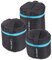 Lens-Aid Housses pour objectifs avec Fermeture éclair – Set rembourré Cordura avec Boucle Ceinture – pour zooms, objectifs compacts ou téléobjectifs – Set : X pièces (XXS, XS, S)