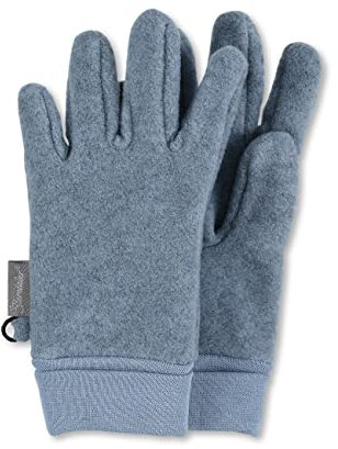 Sterntaler Unisex Kinder Fingerhandschuhe aus Microfleece, mit Elastischem Bündchen, Blau, 6