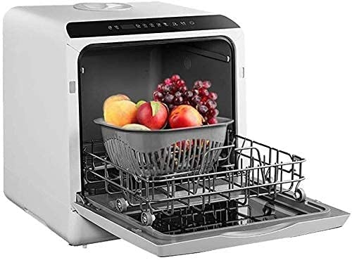 5L Mini Dishwasher Automatic Household Freestanding Dishwasher, 4 Sets of Tableware, Washing Dishes Fruits and Vegetables