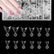 600 Stück Französisch Kurz Falsche Nagelspitzen, Nägel Tipps für Maniküre Frauen DIY Salon Haus Frauen Nageldesign, 12 Größen Transparent