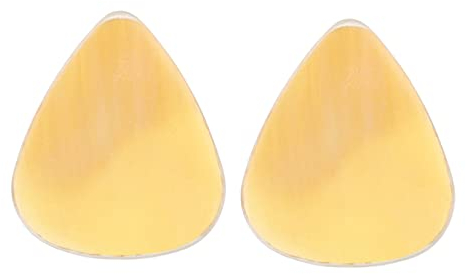 SUPVOX 2pcs Natural Ox Horn Guitar Picks and Smooth Strumming Plectrums Lightweight Guitar Accessories for Acoustic and