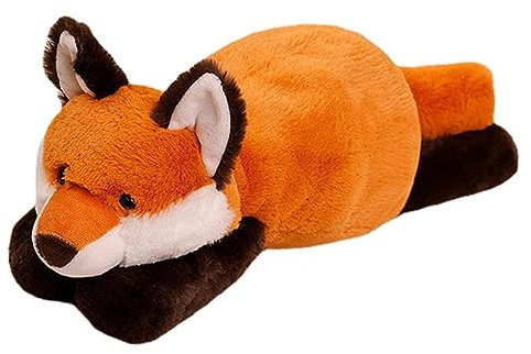 GUUIESMU Weighted Anxiety Stuffed Animal Cuddly Toy for Stress Relief,Weighted Stuffed Animal for Anxiety,Anxiety Kuscheltier Gewicht FüR Erwachsene,Suitable for People with Stress (Fox,55cm)