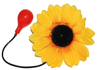 PARTY DISCOUNT NEU Spritz-Blume für Clown, Sonnenblume mit Spritzfunktion