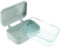 Operitacx Seifendose Mit Abfluss, Kreativer Seifenhalter FüR Badezimmer Und KüChe, Abnehmbar Und LüFtend, Sky-Blue, Tragbare Rechteckig Seifenbox for Seifenbox Reise