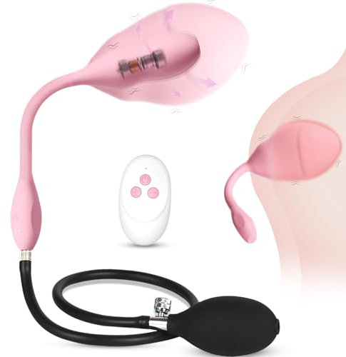 BDSMYEE Vibration für Frauen,Vibrator mit 10 Vibrationsmodi, vibrierender Dildo Aufblasbar mit Fernbedienung,Sexspielzeug für Frauen solo,Klitoris Stimulator für Sie (rosa)