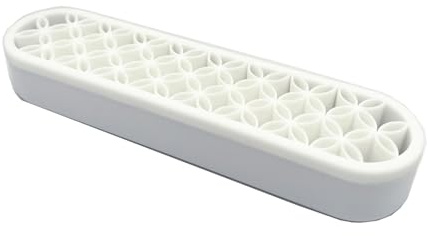 TANG SONG 1 PCS Silicone Make up Brush Holder Cosmetic Storage Box Desktop Organizers (White)