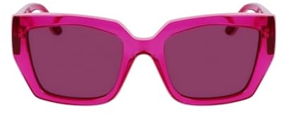KARL LAGERFELD Unisex KL6143S Sunglasses, 650 Pink, 53