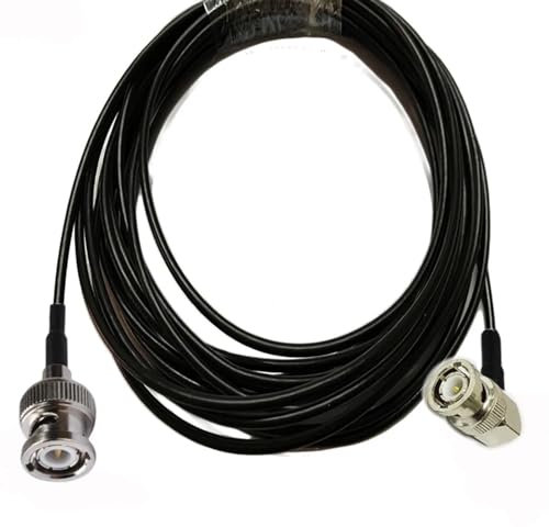 Cable RG174 BNC Macho a BNC Macho RA RF Jumper Cable en Espiral 50ohm 1/2/3/5/10m (Color : 10m)