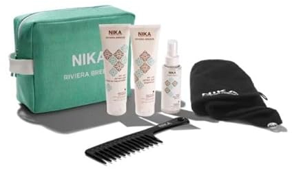 Nikka Haarpflege-Set für den Sommer - Shampoo, Conditioner und Leave-In-Behandlung, Sonnenschutz, Chlor, Sand und Salzwasser