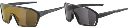 ALPINA RAM Q-LITE - Verspiegelte, Kontrastverstärkende & Beschlagfreie Sport- & Fahrradbrille & BONFIRE - Beschlagfreie, Vielseitig Einsetzbare Sport- & Fahrradbrille