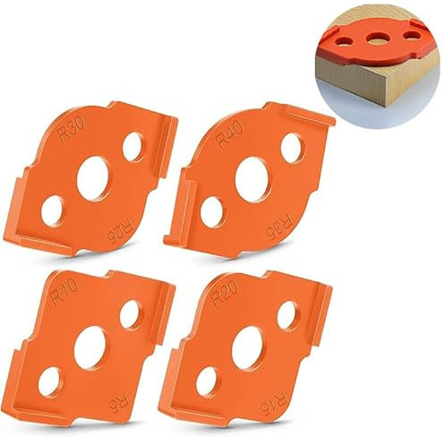 Radius Jig, Modelli di fresatura del raggio angolare, per utensili di lavorazione del legno (R5 R10 R15 R20 R25 R30 R35 R40)